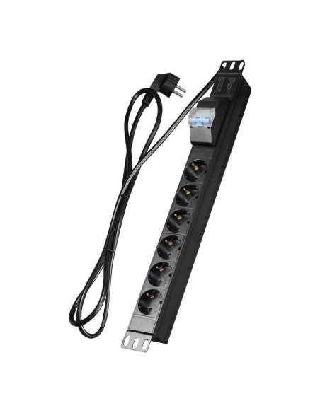 OEM PDU-6PN Sleep - Projetado para prateleiras padronizadas de 19 & 6 saídas de até 250VAC / 16 a max. - 1U tamanho para fácil