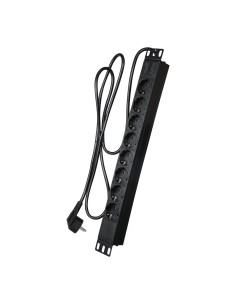 Comprar OEM PDU-8P1U Regleta - Diseñada para racks estandarizados de 19" - 8 salidas hasta 250VAC / 16 A max. - Tamaño 1U p