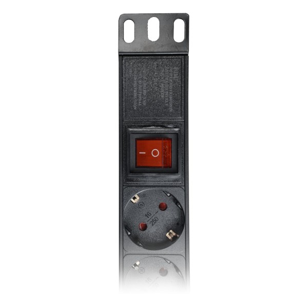 Acheter OEM PDU-8P1U-SWITCH Multiprise - Format rackable 1U - 8 sorties jusqu’à 250 VAC / 16 A max. - Interrupteur marche/arrêt