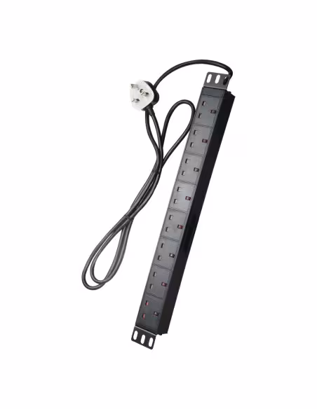 Acheter OEM PDU-8P1U-UK Multiprise avec prise UK - Conçue pour racks standardisés de 19" - 8 prises jusqu’à 250 VAC / 13 A