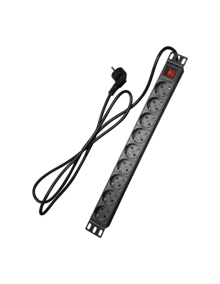 Comprare OEM PDU-9P1U-SWITCH multipresa - Formato rack 1U - 9 uscite fino a 250VAC / 16 A max. - Interruttore di accensione/speg