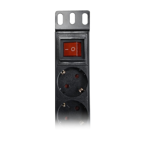 Kaufen OEM PDU-9P1U-SWITCH Steckdosenleiste – 1U-Rackformat – 9 Ausgänge bis 250 VAC / max. 16 A – Ein-/Ausschalter