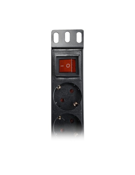 Acheter OEM PDU-9P1U-SWITCH Multiprise - Format rackable 1U - 9 prises jusqu’à 250 VAC / 16 A max. - Interrupteur marche/arrêt
