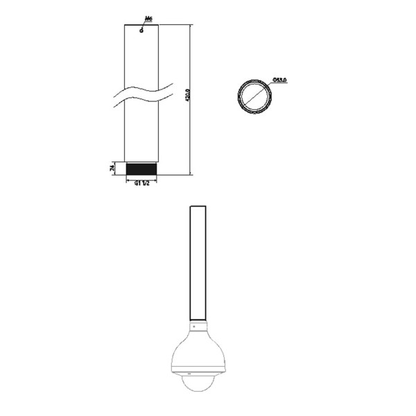 Acheter DAHUA PFA113 Rallonge pour support de plafond - Compatible avec les dômes motorisés - Alliage d’aluminium - Adapté à l’e