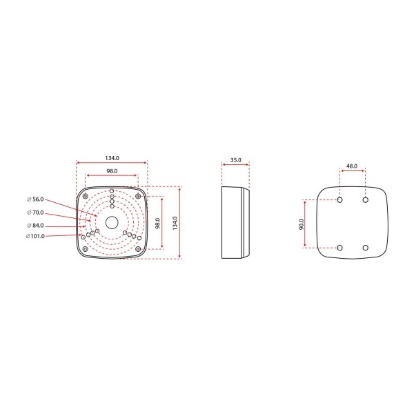 Acheter DAHUA PFA122 Boîte de jonction - Pour caméras bullet ou dômes - Adaptée à une utilisation en extérieur - Installation au