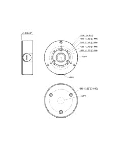 Acheter OEM PFA130-E-B Boîte de jonction - Pour caméras bullet ou dôme - Adaptée à une utilisation extérieure - Installation au  2