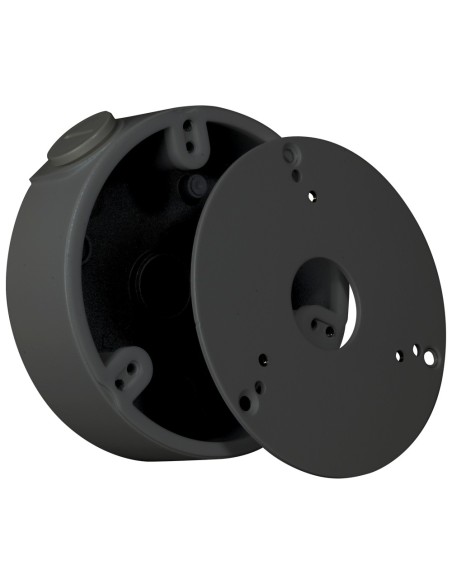 Comprar OEM PFA13G-B Caja de conexiones - Para cámaras domos - Instalación en techo o pared - Pasador de cables - Color negro - 