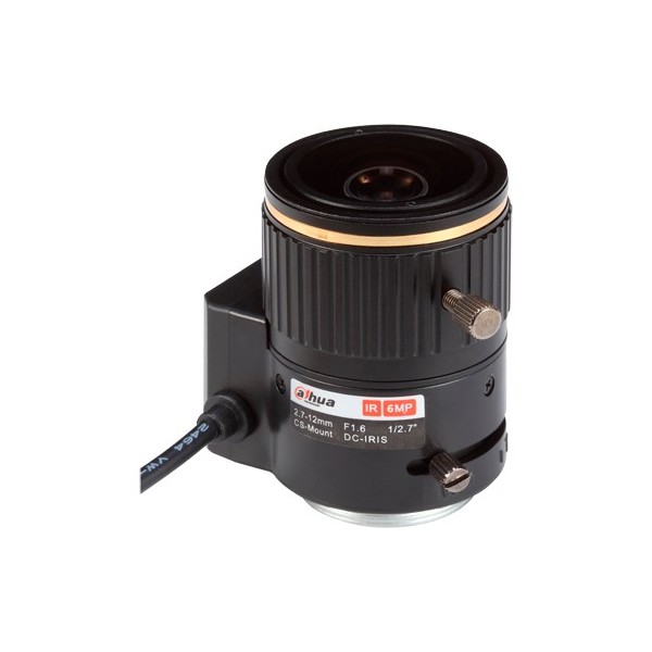 Comprar DAHUA PFL2712-E6D Lente con rosca CS - Calidad 6.0 Mpx - AutoIris Direct Drive (DC) - Varifocal: 2.7 a 12 mm - 1/2.7&quo