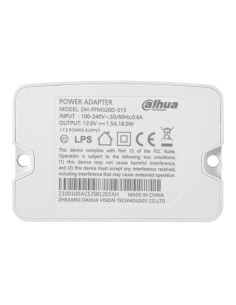 Comprar DAHUA PFM320D-015 Alimentador electrónico Branded - DC 12 V / 1500 mA - Reducidas dimensiones - 52(Al) x 77(An) x 30(Fo) 2
