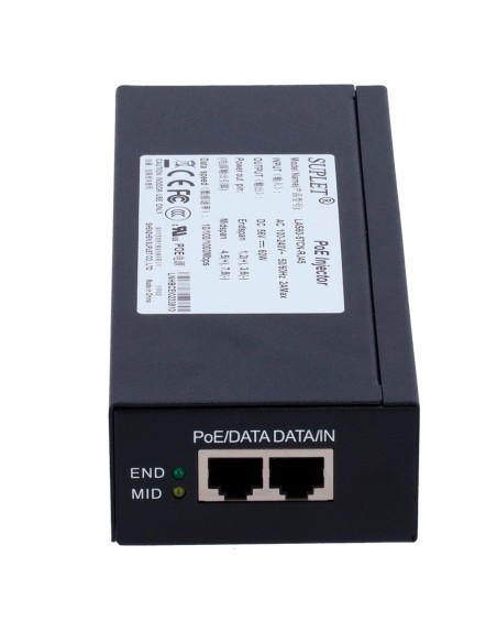 Comprar HIKVISION POE,LAS60-57CN-RJ45,60W Inyector PoE - Entrada/Salida RJ45 10/100/1000 Mbps - Potencia 60 W - Distancia máxima