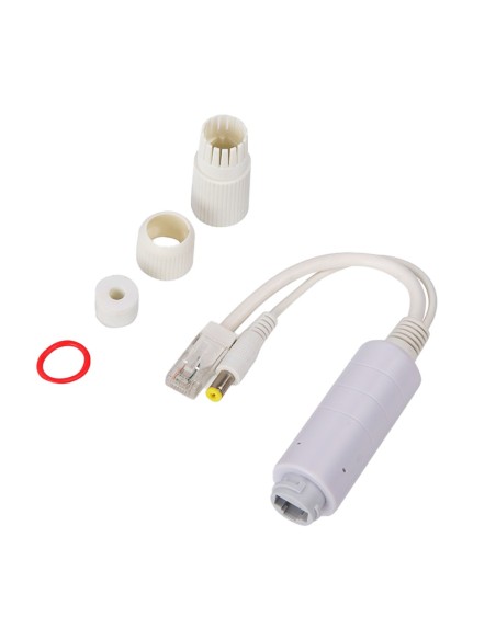 OEM PoE-Split-15W-Out Divilizador Poe - Para câmeras IP Sem Poe - RJ45 (PoE) / Saída RJ45 e Jack - Velocidade 10 / 100Mbps - P