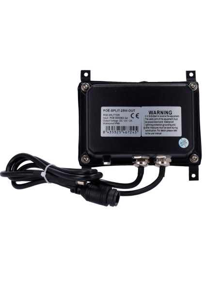 OEM Poe-Split-25W-Out Poe Converter - Para Estado de Iluminação Infravermelha - Entrada Poe IEEE802.3AF - Saída 25 W / DC 12 V /
