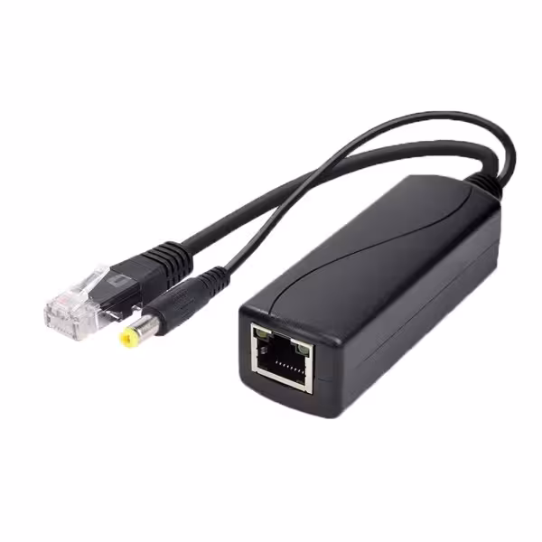 Comprar OEM POE-SPLIT-30W Splitter PoE. - Soporta estándares modernos IEEE 802.3af/at. - Entrada RJ45 PoE y salida RJ45 con jack
