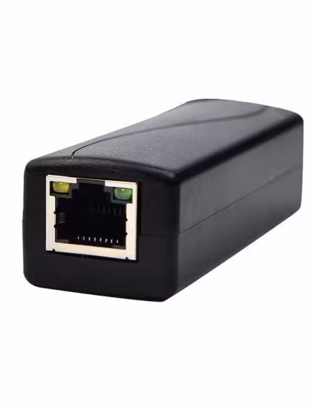 Comprar OEM POE-SPLIT-30W Splitter PoE. - Soporta estándares modernos IEEE 802.3af/at. - Entrada RJ45 PoE y salida RJ45 con jack