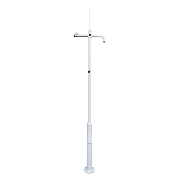 Acheter OEM POLE-350-D Mât pour CCTV - 3,5 mètres de hauteur - Fabriqué en acier galvanisé - 2 pièces de 1,25 mètre et 1 ba