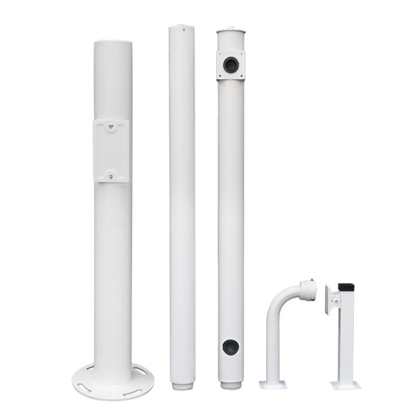 Acheter OEM POLE-350-D Mât pour CCTV - 3,5 mètres de hauteur - Fabriqué en acier galvanisé - 2 pièces de 1,25 mètre et 1 ba