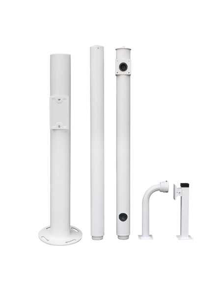 Kaufen OEM POLE-350-D Mast für CCTV – 3,5 Meter Höhe – Aus verzinktem Stahl gefertigt – 2 Teile à 1,25 Meter und 1 Ba
