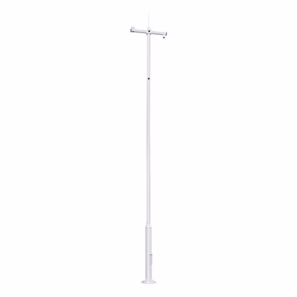 Acheter OEM POLE-600-D Mât pour CCTV - 6 mètres de hauteur - Fabriqué en acier galvanisé - 5 pièces de 1,2 mètre qui const