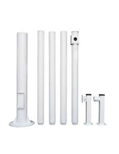 Acheter OEM POLE-600-D Mât pour CCTV - 6 mètres de hauteur - Fabriqué en acier galvanisé - 5 pièces de 1,2 mètre qui const 2