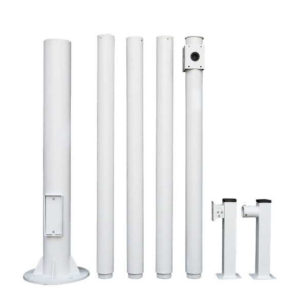 OEM Pole-600-D Bracket para CCTV - 6 metros de altura - fabricado em aço galvanizado - 5 partes de 1,2 metros constitutas