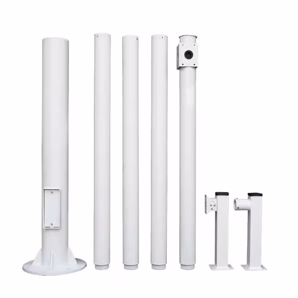 Acquista OEM POLE-600-D Palo per CCTV - 6 metri di altezza - Realizzato in acciaio zincato - 5 pezzi da 1,2 metri che costr...