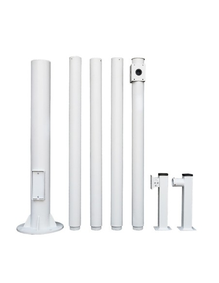 Acheter OEM POLE-600-D Mât pour CCTV - 6 mètres de hauteur - Fabriqué en acier galvanisé - 5 pièces de 1,2 mètre qui const