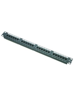 Comprar OEM PP-24 Patch panel de 24 puertos UTP/RJ45 - Formato enrackable - Admite cables hasta CAT6 - Tamaño 1U para facilitar 