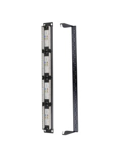 OEM PP-24 Patch Painel 24 Portas UTP / RJ45 - Formato Entrado - Suporta Cabos para Cat6 - 1U Tamanho Para facilitar os UTS 2