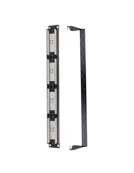Kaufen OEM PP-24 Patchpanel mit 24 Ports UTP/RJ45 – rackmontierbares Format – unterstützt Kabel bis CAT6 – 1U-Größe zur Erleicht