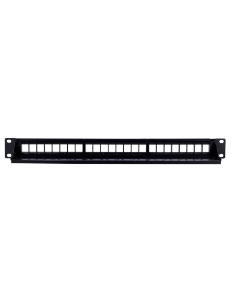 OEM PP-24Blank Patch 6-Port Painel de vazamento UTP / RJ45 - Libertação de 1U-Livre - Tamanho 1U Tamanho Para facilitar o 