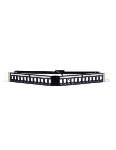 Comprar OEM PP-A24FTP Patch panel angular vacío - 24 puertos FTP - Formato enrackable 1U - Sin electrónica - Barra para gestión 