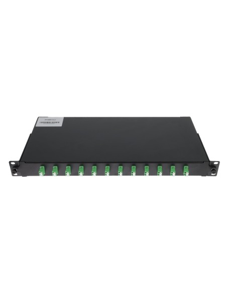 Acheter OEM panneau de brassage fibre PP-FIBER-12-LC - 12 ports LC/APC duplex - tiroir d’épissure (sans pigtail) - format rackab