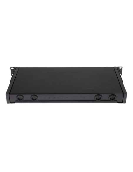 Acheter OEM panneau de brassage fibre PP-FIBER-12-LC - 12 ports LC/APC duplex - tiroir d’épissure (sans pigtail) - format rackab