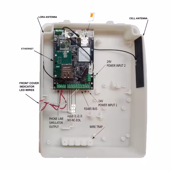 Acheter NUVATHINGS PYRUS-TLE Émetteur d’alarme certifié EN54-21 - ETHERNET, GPRS/NBIOT/LTE-CAT-M1 + LORA - Communication co