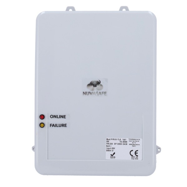Transmissor de alarme de Pyrus-Tle Nuvathings EN54-21 - Ethernet, GPRS / NBiot / LTE-CAT-M1 + LORA - CRA / CR