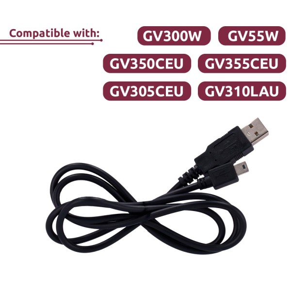 QL-Data-Cable-W Data Cabo Mini USB - Compatível com GV300W / GV55W / GV35CEU / GV350CEU ...