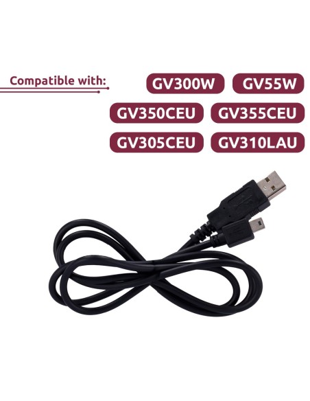 QL-Data-Cable-W Data Cabo Mini USB - Compatível com GV300W / GV55W / GV35CEU / GV350CEU ...