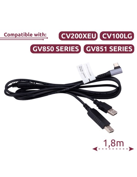 Acheter QUECLINK QL-DEBUG-CABLE Câble de débogage - Câble de débogage 2 en 1 pour configuration - Type-C en L vers USB et USB ty