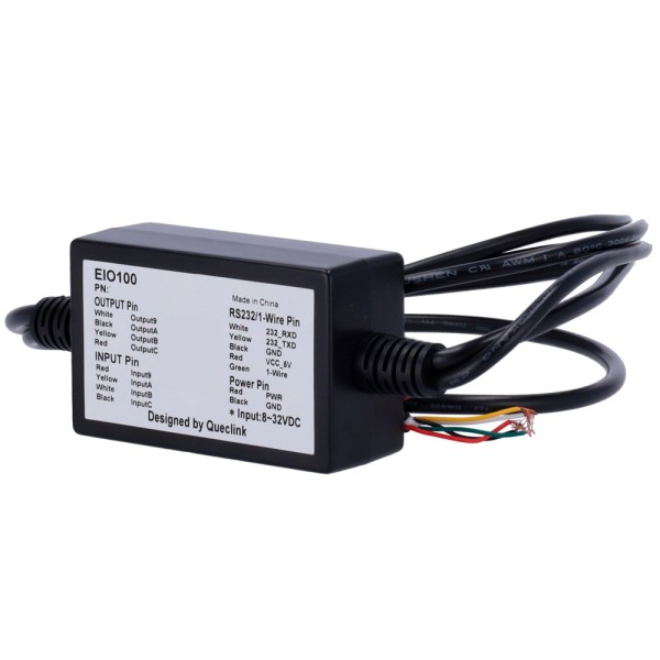 Acheter QUECLINK QL-EIO100 Expanseur Quecklink - 4 entrées et 4 sorties numériques - 1 wire - Compatible avec la série GV300 - C