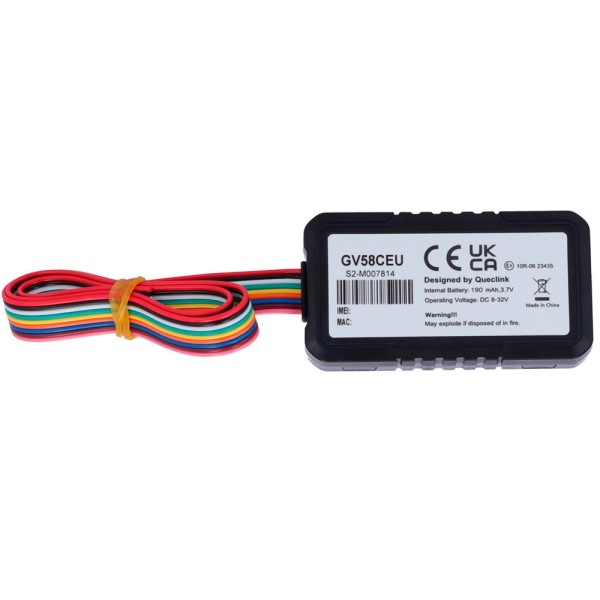 Acquista QUECLINK QL-GV58CEU Mini tracker a basso consumo - LTE Cat 1 con backup 2G - Compatto per installazioni nascoste - Supp