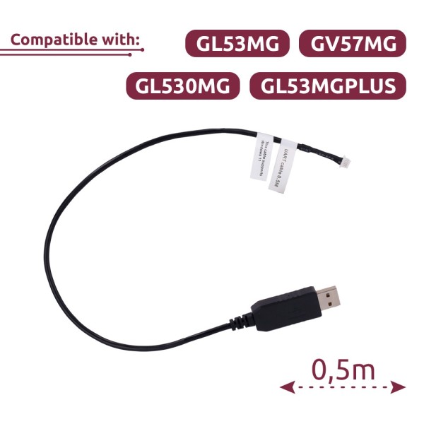 QL-UART-Cable-Cable-0.5m UART - 0.5 metros - Compatível com GL53MG / GV57MG / GL530mg / GL53MGPlus