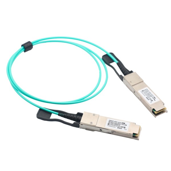 Comprar OEM QSFP-40G-AOC-30M Cable de conexión directa QSFP+ - Velocidad 40Gbps - Modulos QSFP+ en ambos extremos - Ideal para S