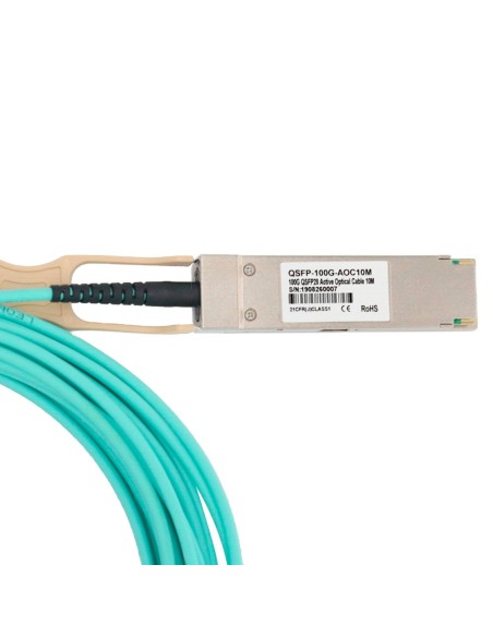 OEM QSFP28-100G-AOC-10M Cabo de conexão direto QSFP28 - Velocidade 100Gbps - Módulos QSFP28 em ambas as extremidades - Ideal par