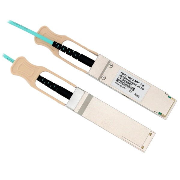Acquistare OEM QSFP28-100G-AOC-3M Cavo a connessione diretta QSFP28 - Velocità 100Gbps - Moduli QSFP28 su entrambe le estremità 