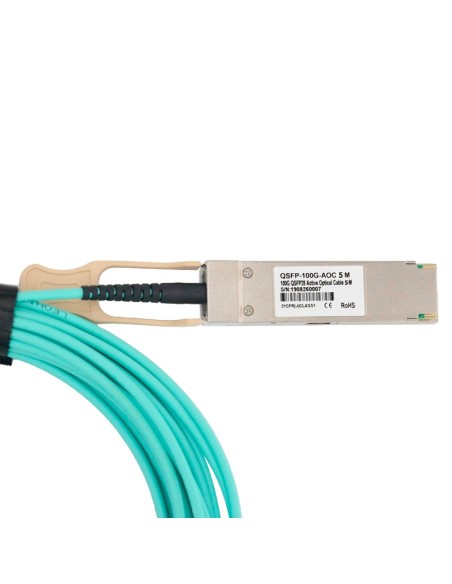 OEM QSFP28-100G-AOC-5M Cabo de conexão direto QFP28 - Speed 100Gbps - Módulos QSFP28 em ambas as extremidades - ideal para stac