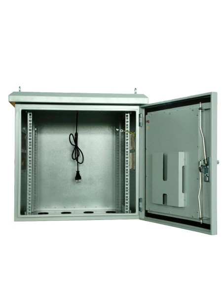 Rack-12U-Outdoor do OEM Rack de parede - até 12U Rack 19 & quot-up to 100 kg carga - com grades de ventilação e