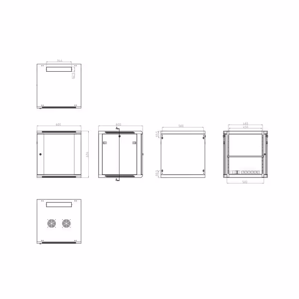 Acheter OEM RACK-12UN Armoire rack pour tout équipement réseau - Capacité d’installer des équipements jusqu’à 12U - Supporte une