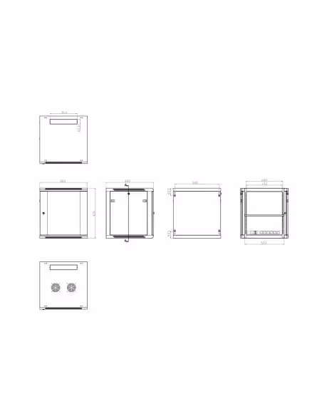 Acheter OEM RACK-12UN Armoire rack pour tout équipement réseau - Capacité d’installer des équipements jusqu’à 12U - Supporte une