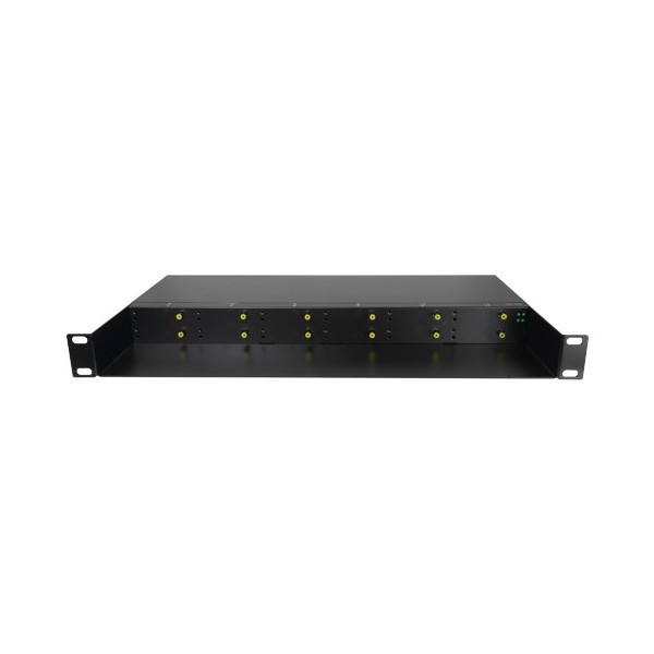 Comprar OEM RACK-1U12MC-AC220D Chasis metálico - Para enrackar hasta: - 12 Conversores Medios - Doble fuente de alimentación - 1