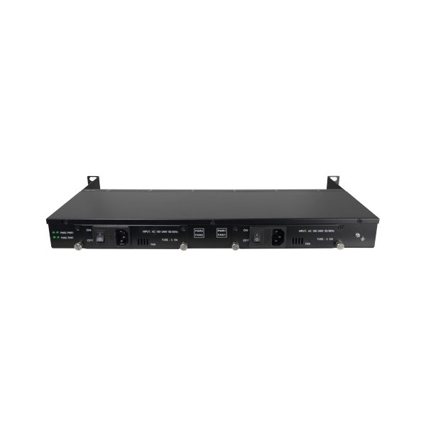 Comprar OEM RACK-1U12MC-AC220D Chasis metálico - Para enrackar hasta: - 12 Conversores Medios - Doble fuente de alimentación - 1